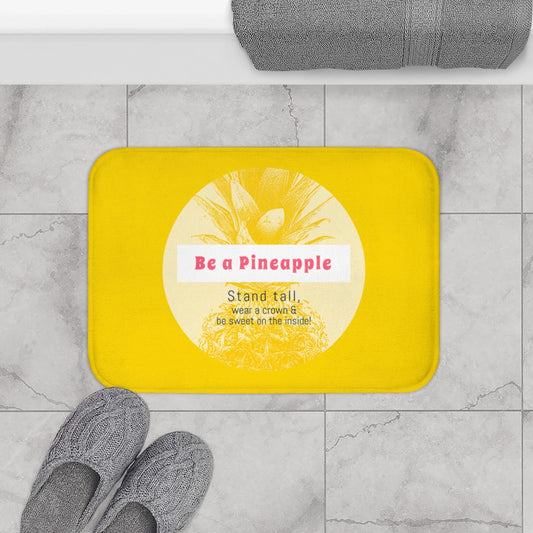 Skorter | a Pineapple Positive Message Bath Mat