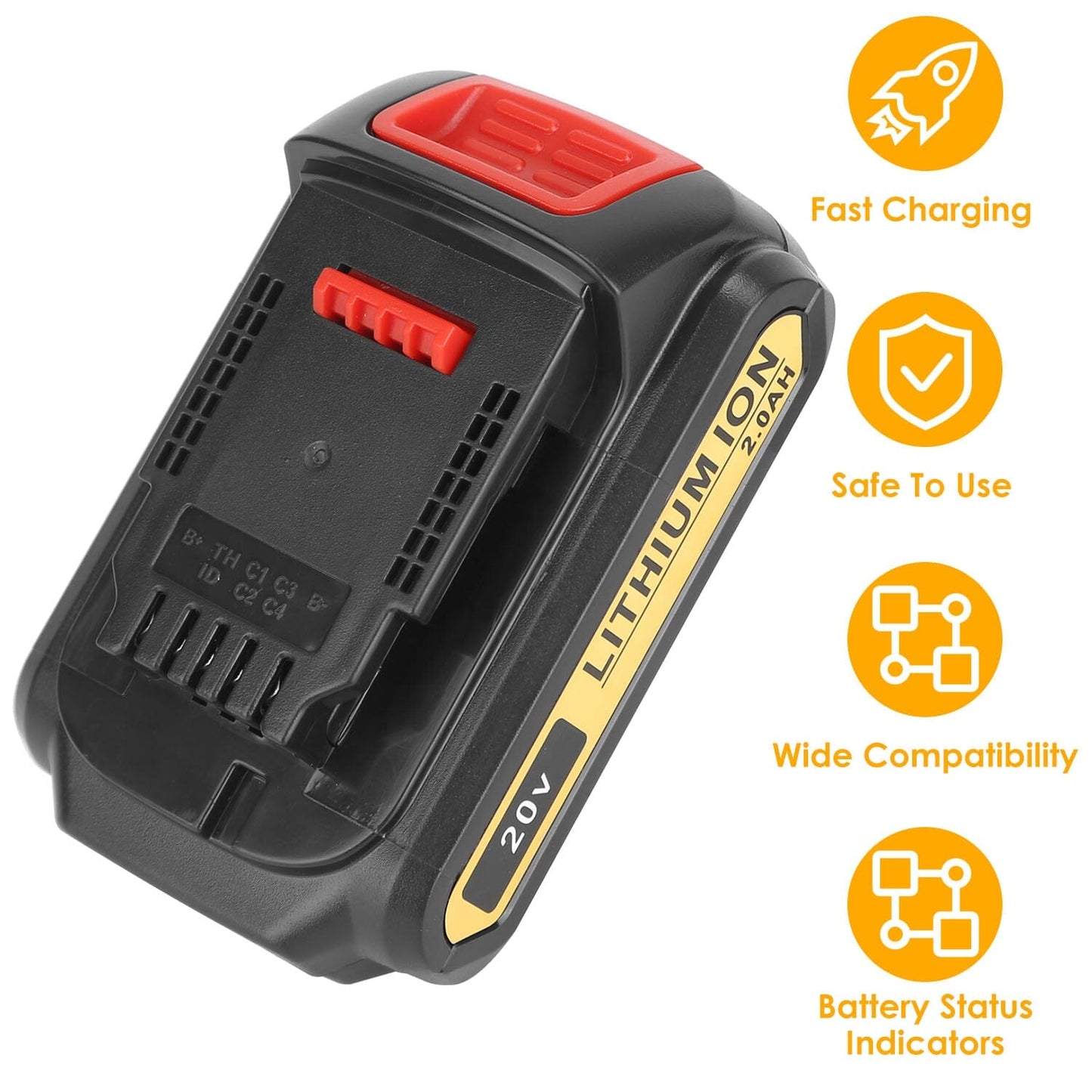 Skorter | 20V Replacement Battery Compatible with Dewalt DCB