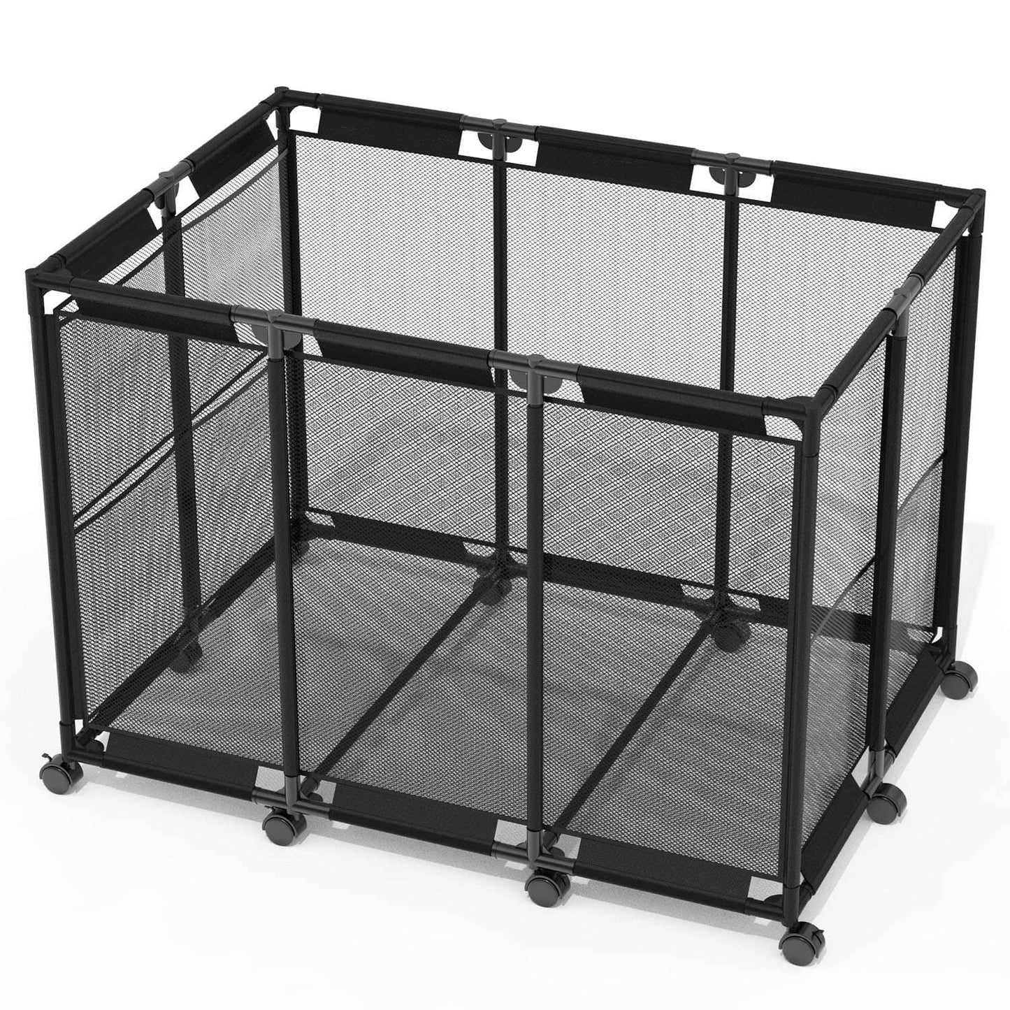 Skorter | 210 Gallon Pool Storage Bin Organizer Rolling Net Storage Basket with Lockable Wheel