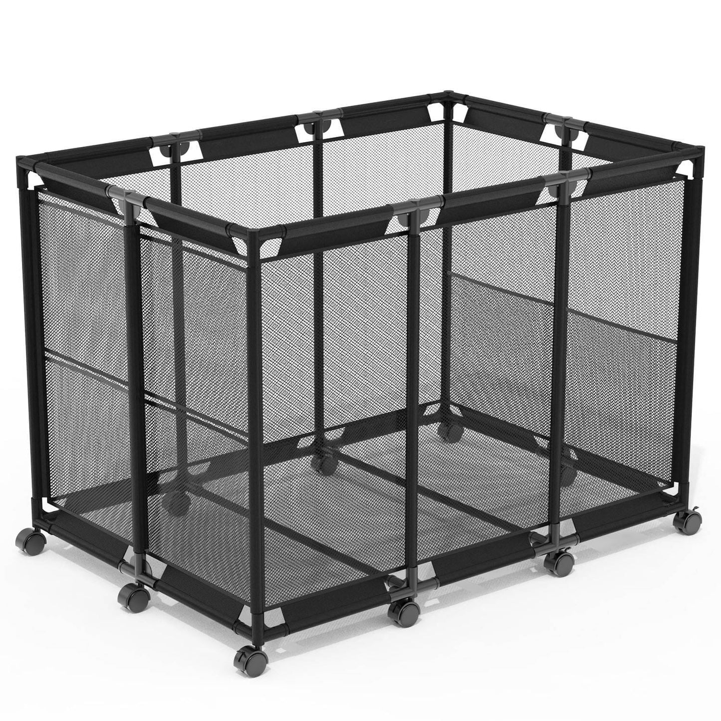 Skorter | 210 Gallon Pool Storage Bin Organizer Rolling Net Storage Basket with Lockable Wheel