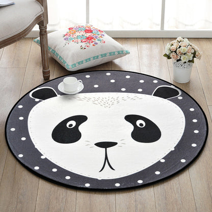 Skorter | Creative Cartoon Area Rug Multi Colors Animals with Dotted Background Carpet Washable Pet Friendly Non-Slip Rug for Children's Room