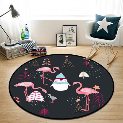 Skorter | Beautiful Multi Color Cartoon Rug Synthetic Scandinavian Rug Non-Slip Machine Washable Stain Resistant Carpet for Children’s Room