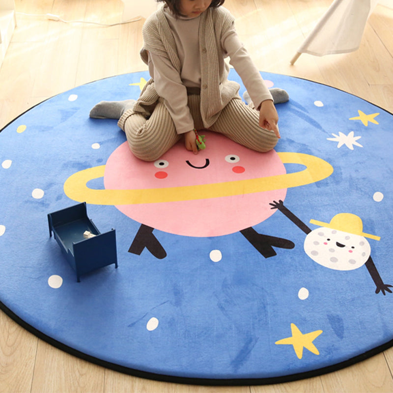 Skorter | Cartoon Children Room Carpet Multicolored Animal Carpet Cotton Pet-friendly Machine Washable Indoor Carpet