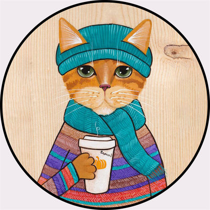 Skorter | Creative Colorful Cartoon Rug Synthetic Animal Portrait Man Pattern Rug Non-Slip Washable Pet Friendly Rug for Room