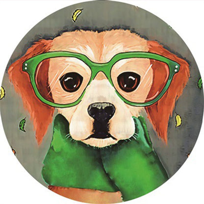 Skorter | Creative Colorful Cartoon Rug Synthetic Animal Portrait Man Pattern Rug Non-Slip Washable Pet Friendly Rug for Room