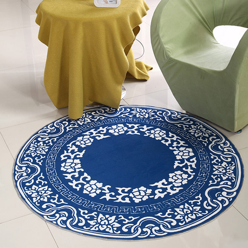 Skorter | Cartoon Baby Boys Room Rug Multicolored Patterned Rug Polyester Non-slip Pet-friendly Washable Rug