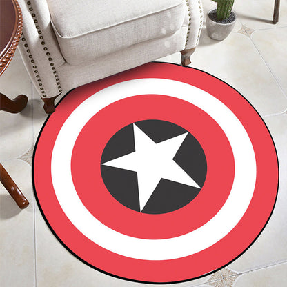 Skorter | Educational Cartoon Rug Multi Colored Pattern Carpet Machine Washable Pet Friendly Non-Slip Back Rug for Kids Room