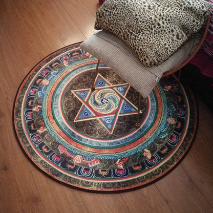 Skorter | Educational Cartoon Rug Multi Colored Pattern Carpet Machine Washable Pet Friendly Non-Slip Back Rug for Kids Room