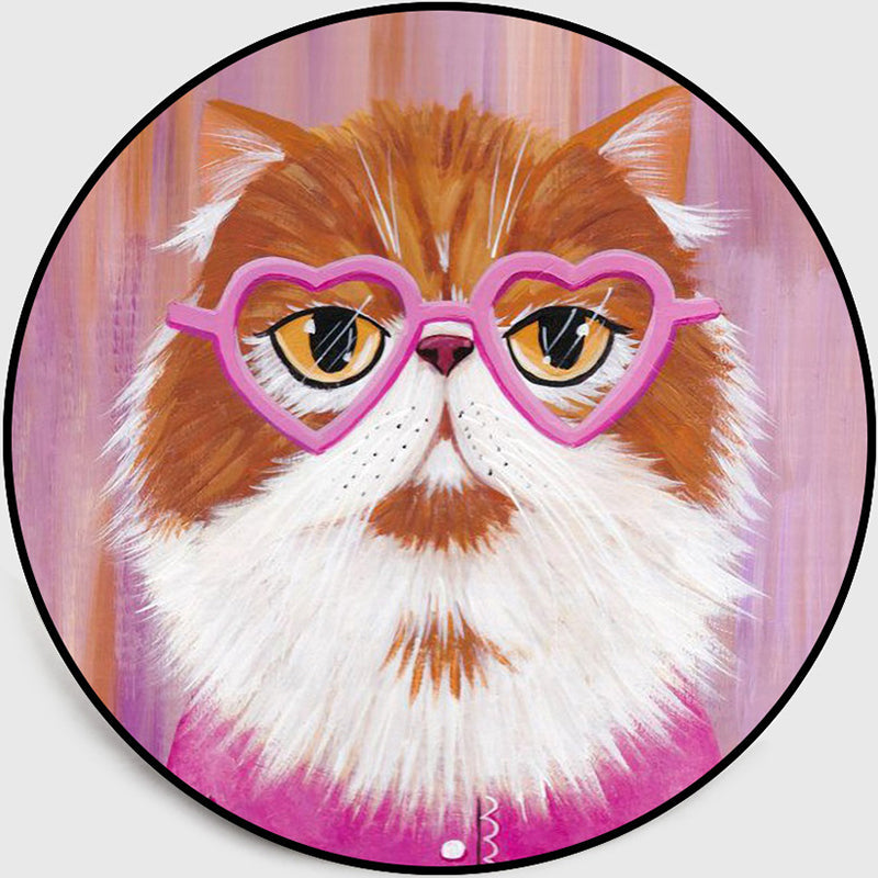 Skorter | Cool Multicolored Men's Cat Rug Polyester Cartoon Rug Pet-Friendly Non-Slip Washable Rug for the Bedroom