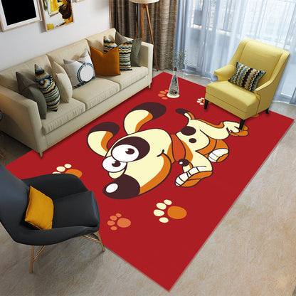 Skorter | Childhood Multi-Color Cartoon Carpet Polypropylene Animal Carpet Non-Slip Edged Washable Carpet for the Baby Room