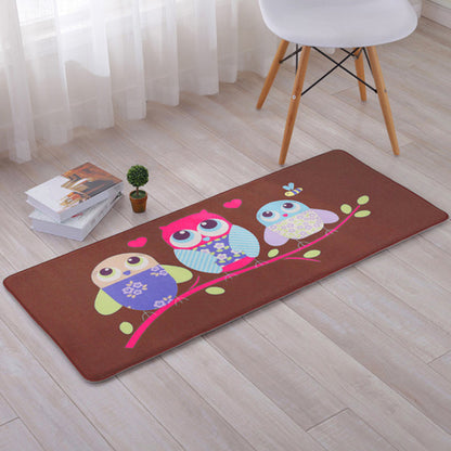 Skorter | Beautiful Multicolor Animal Pattern Carpet Synthetic Kids Carpet Washable Stain Resistant Non-Slip Carpet for Bedroom