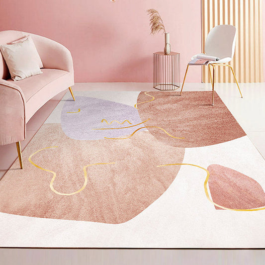 Skorter | Artistry Scandinavian Indoor Carpet Multi Color Geometric Carpet Stain Resistant Non Slip Pet Friendly Carpet for Home Decoration