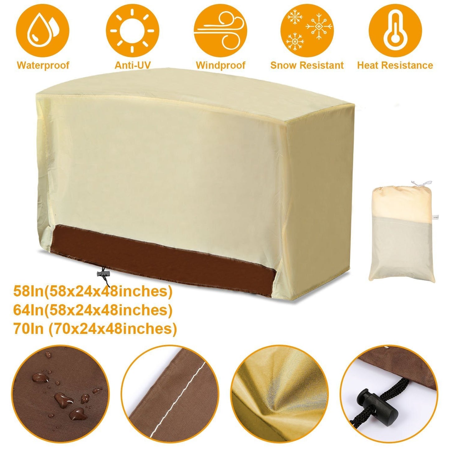 Skorter | 210D Waterproof Outdoor BBQ Grill Cover