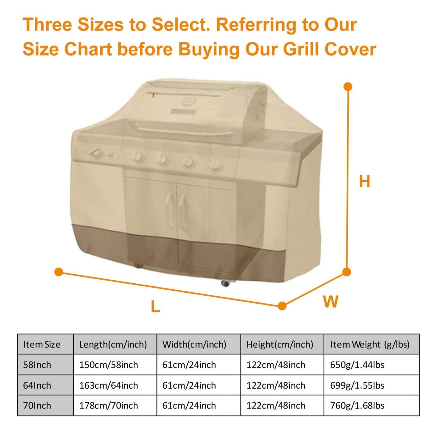 Skorter | 210D Waterproof Outdoor BBQ Grill Cover