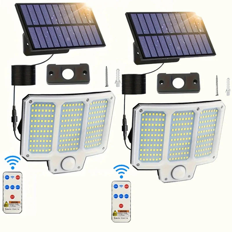 Skorter | 210LED Super Bright Motion Sensor Solar Strong Power LED Garden Wall Lamp
