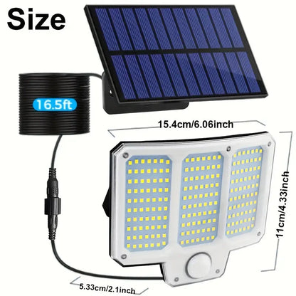 Skorter | 210LED Super Bright Motion Sensor Solar Strong Power LED Garden Wall Lamp
