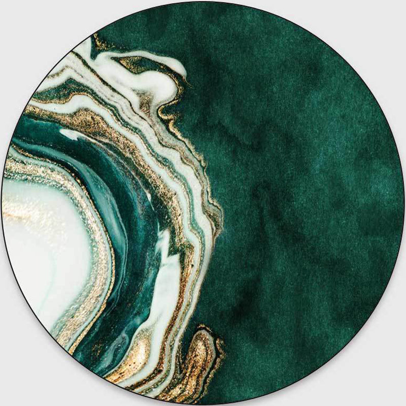 Skorter | Glam Mid-Century Rug Multicolor Marble Look Rug Pet Friendly Stain Resistant Non-Slip Back Rug for Living Room