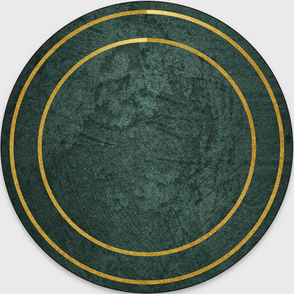 Skorter | Glam Mid-Century Rug Multicolor Marble Look Rug Pet Friendly Stain Resistant Non-Slip Back Rug for Living Room