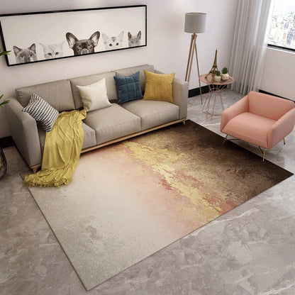 Skorter | Contemporary Abstract Pattern Carpet Multicolor Polypropylene Carpet Non-Slip Pet Friendly Stain Resistant Carpet for Large Room