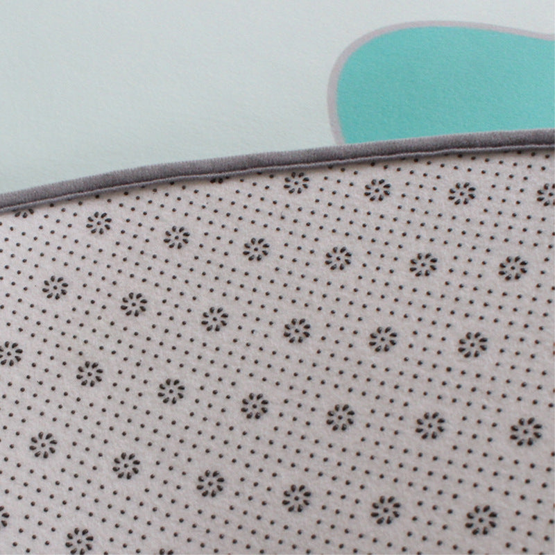 Skorter | Children's furniture Animal rug Multicolored polypropylene fabric Washable pet-friendly non-slip rug for children's room