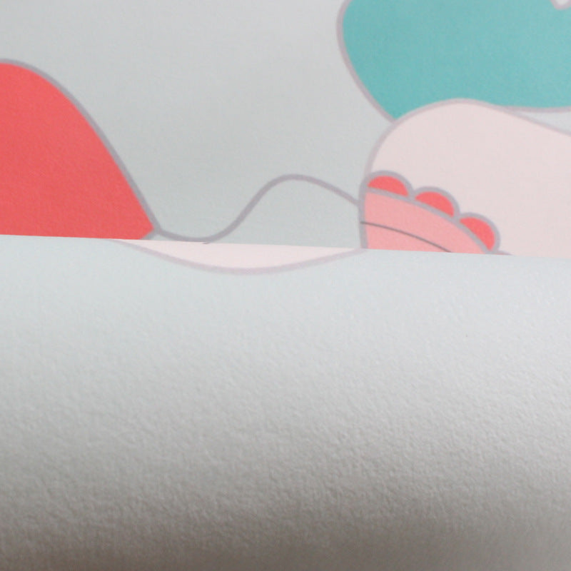 Skorter | Children's furniture Animal rug Multicolored polypropylene fabric Washable pet-friendly non-slip rug for children's room