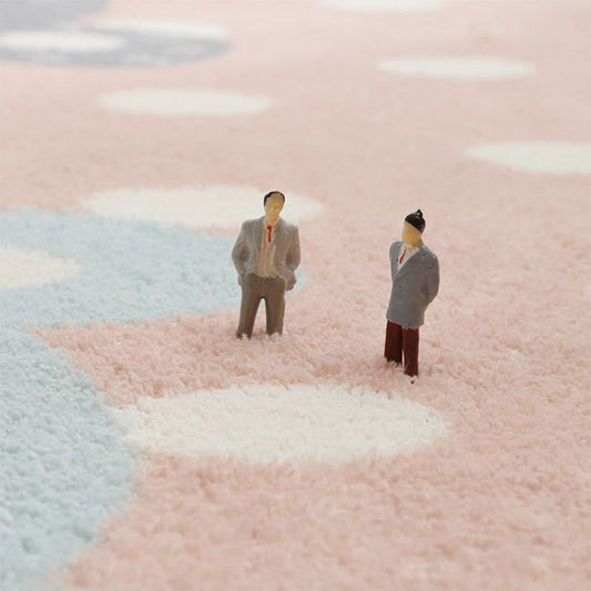 Skorter | Babyish Multicolor Animal Rug Cotton Cartoon Rug Washable Non-Slip Stain-Resistant Rug for Kids