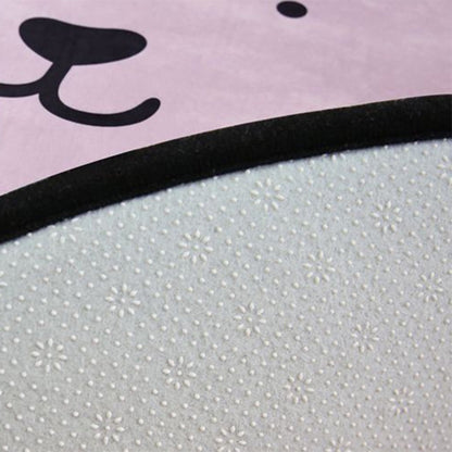 Skorter | Multi-Color Tiered Rug Cotton Children Style Carpet Easy Care Non-Slip Back Carpet for Playroom