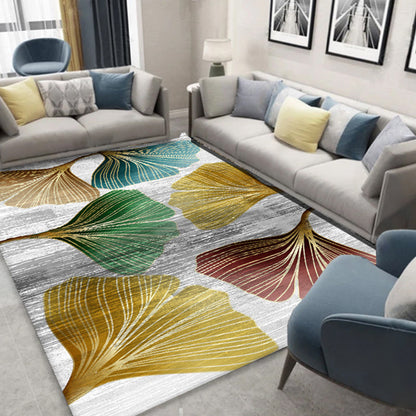 Skorter | Glam 3D Print Geometric Rug Multicolored Modern Rug Polyester Pet Friendly Stain Resistant Non-Slip Rug for Home