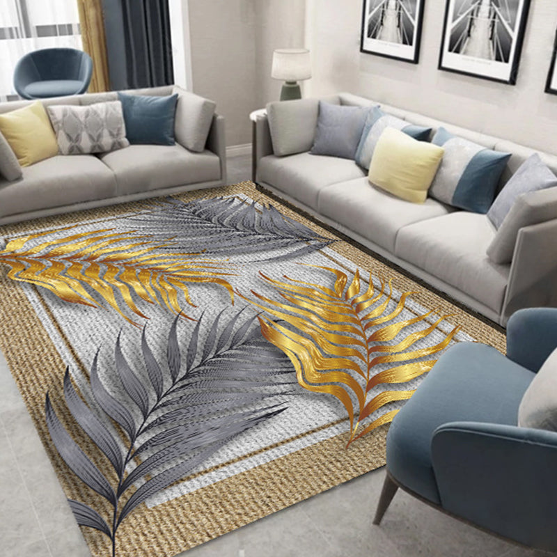 Skorter | Glam 3D Print Geometric Rug Multicolored Modern Rug Polyester Pet Friendly Stain Resistant Non-Slip Rug for Home