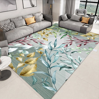 Skorter | Glam 3D Print Geometric Rug Multicolored Modern Rug Polyester Pet Friendly Stain Resistant Non-Slip Rug for Home