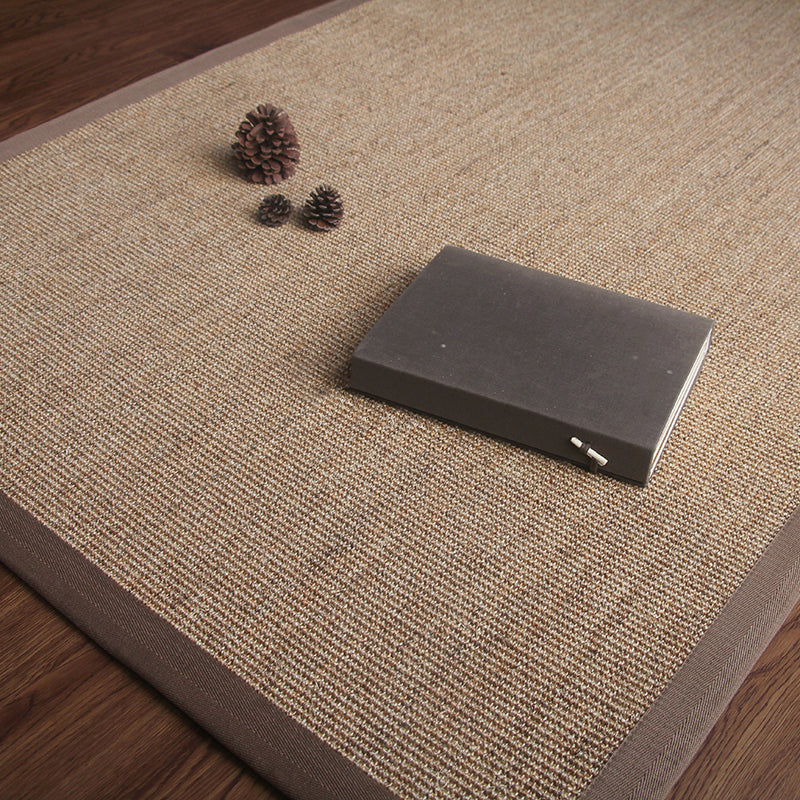 Skorter | Brown Living Room Carpet Country Landscape Simple Carpet Sisal Non-slip Pet Friendly Washable Area Rug