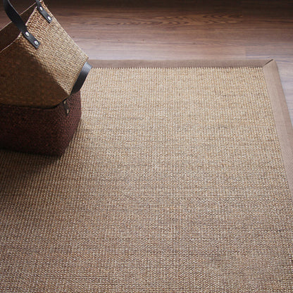 Skorter | Brown Living Room Carpet Country Landscape Simple Carpet Sisal Non-slip Pet Friendly Washable Area Rug