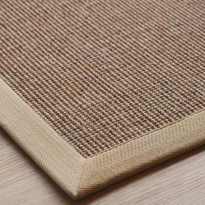 Skorter | Beige Rustic Carpet Sisal Solid Color Carpet Washable Non-Slip Pet-Friendly Carpet for Bedroom