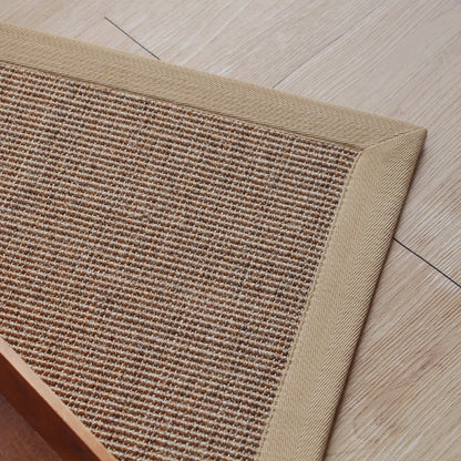 Skorter | Beige Rustic Carpet Sisal Solid Color Carpet Washable Non-Slip Pet-Friendly Carpet for Bedroom