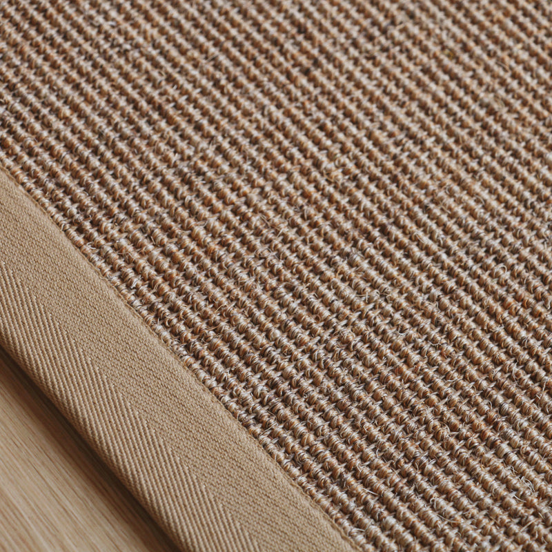 Skorter | Beige Rustic Carpet Sisal Solid Color Carpet Washable Non-Slip Pet-Friendly Carpet for Bedroom