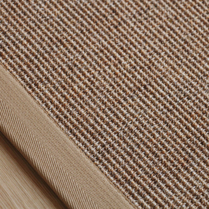 Skorter | Beige Rustic Carpet Sisal Solid Color Carpet Washable Non-Slip Pet-Friendly Carpet for Bedroom