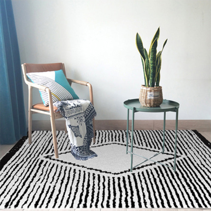 Skorter | Beautiful Floral Pattern Carpet Multicolor Moroccan Style Carpet Polyester Non-Slip Washable Stain Resistant Carpet for Room