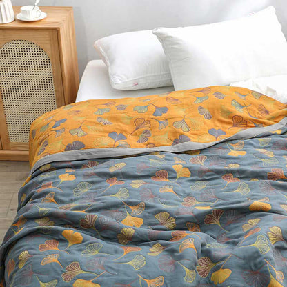 Skorter | LeafNest - Soft Cotton Bed Linen with Leaf Motif