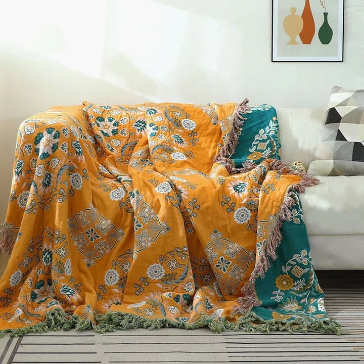 Skorter | Cotton Queen Bedcover Sofa Blanket
