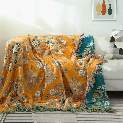 Skorter | Cotton Queen Bedcover Sofa Blanket