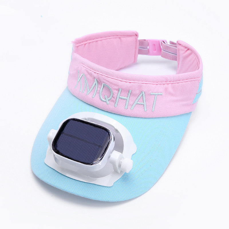 Skorter | Sun Visor Hat with Solar Powered Fan, for Camping, Hiking