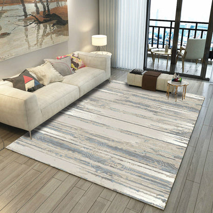 Skorter | Asian Abstract Painting Carpet Multi-Color Polypropylene Area Rug Machine Washable Non-Slip Back Stain Resistant Rug for Large Room