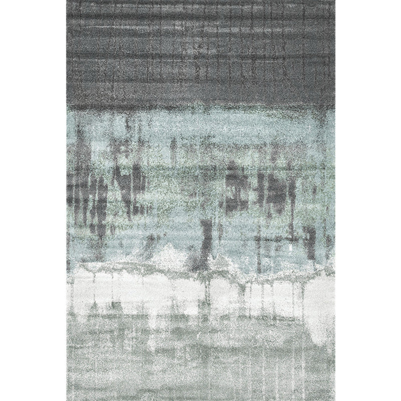 Skorter | Cyberpunk Abstract Lines Print Rug Multi-Color Polypropylene Rug Stain Resistant Anti-Slip Pet Friendly Carpet for Home