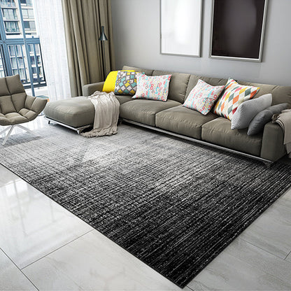 Skorter | Cyberpunk Abstract Lines Print Rug Multi-Color Polypropylene Rug Stain Resistant Anti-Slip Pet Friendly Carpet for Home