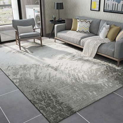 Skorter | Cyberpunk Abstract Lines Print Rug Multi-Color Polypropylene Rug Stain Resistant Anti-Slip Pet Friendly Carpet for Home