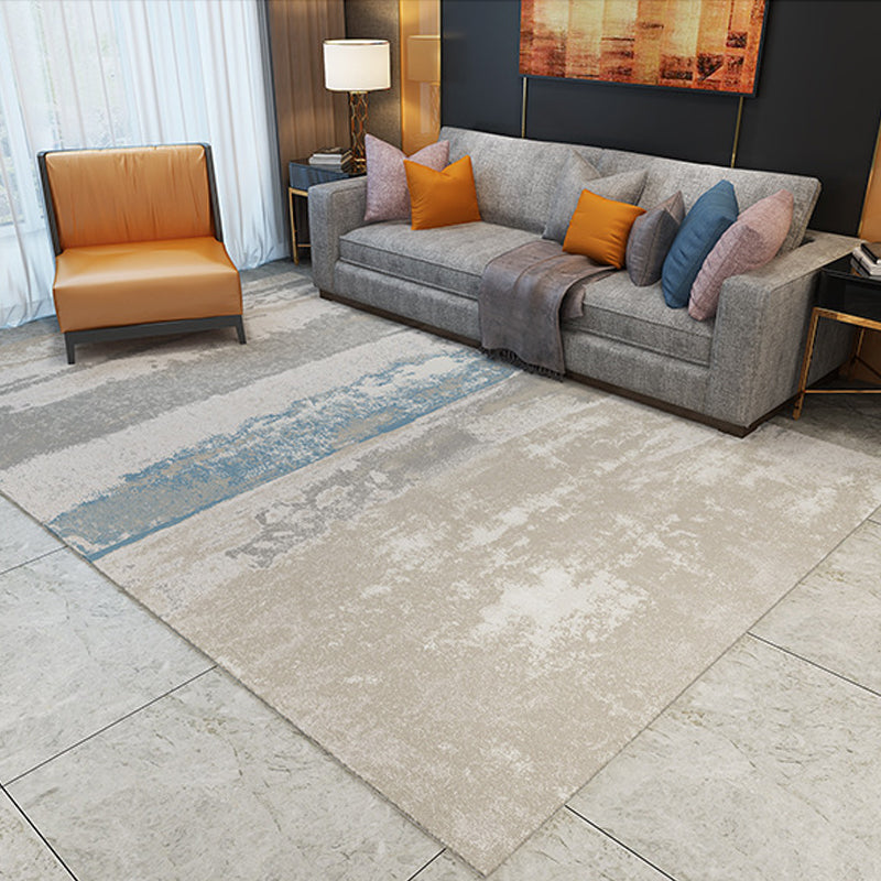 Skorter | Cyberpunk Abstract Lines Print Rug Multi-Color Polypropylene Rug Stain Resistant Anti-Slip Pet Friendly Carpet for Home