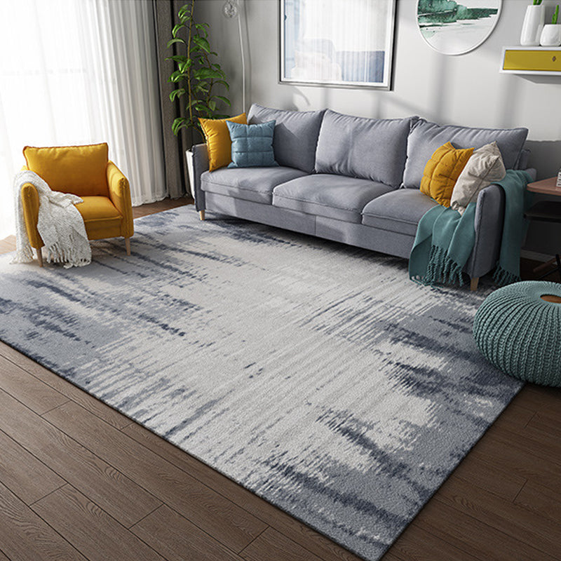 Skorter | Cyberpunk Abstract Lines Print Rug Multi-Color Polypropylene Rug Stain Resistant Anti-Slip Pet Friendly Carpet for Home