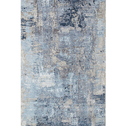 Skorter | Cyberpunk Home Rug Multicolor Distressed Look Rug Polypropylene Non-Slip Stain Resistant Washable Area Rug