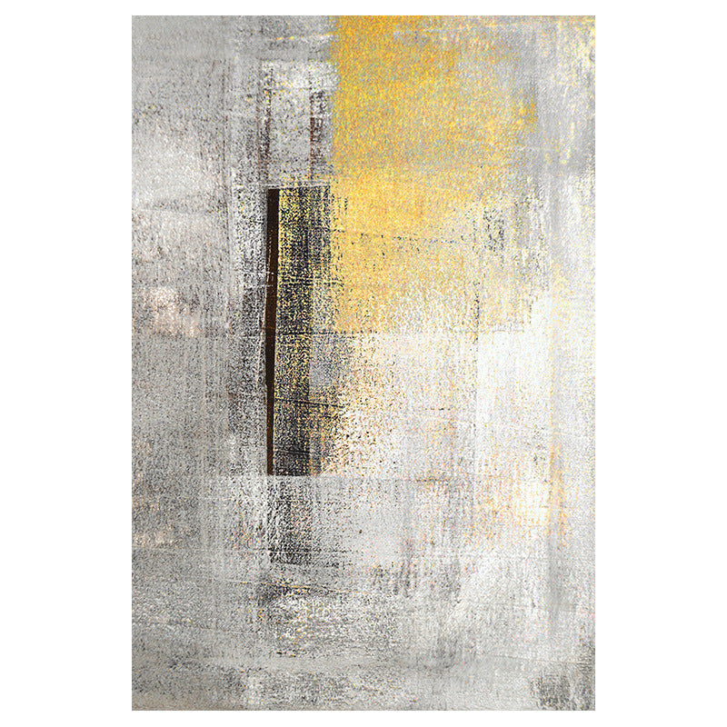 Skorter | Cyberpunk Rusty Look Area Rug Multi Color Polypropylene Rug Stain Resistant Non-Slip Washable Area Carpet for Guest Room