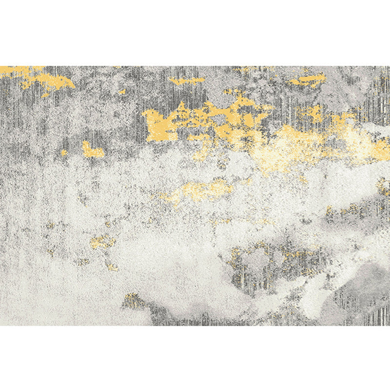 Skorter | Cyberpunk Rusty Look Area Rug Multi Color Polypropylene Rug Stain Resistant Non-Slip Washable Area Carpet for Guest Room